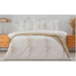 BAHAR DALLARI Wafle Pike Nevresim Takımı - Beyaz