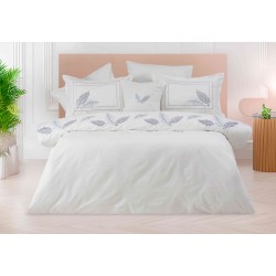 PAMPAS Nevresim Takımı - Beyaz-Gri