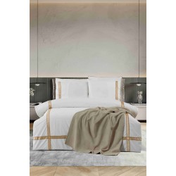 SARE Wafle Pike Nevresim Takımı-Beyaz